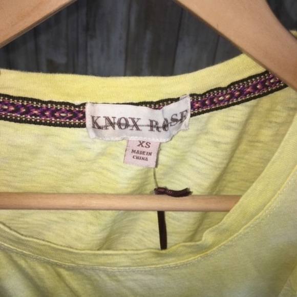 NWT Knox Rose Yellow Dye Sleeveless Blouse - Picture 5 of 6